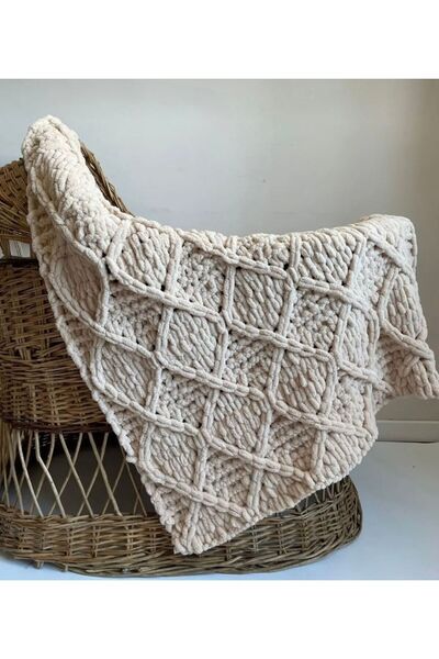 ÖRGÜCÜ DESİGN Puffy Bebek Battaniyesi