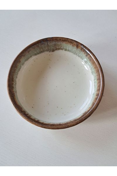 Aryıldız 4 Pieces 9 cm Gordion Antique Petrol Green SHALLOW Bowl