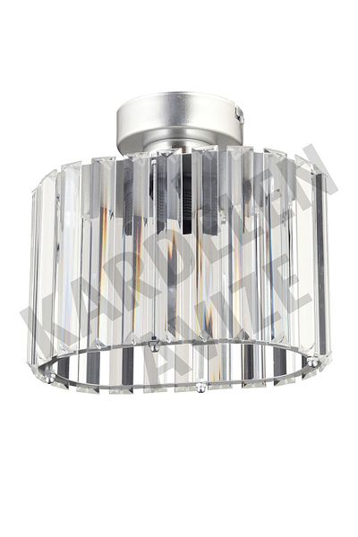 SONSUZ AYDINLATMA&AVİZE Luxury Chandelier - Chrome Single B. Pafonier Crystal Stone Downward Facing