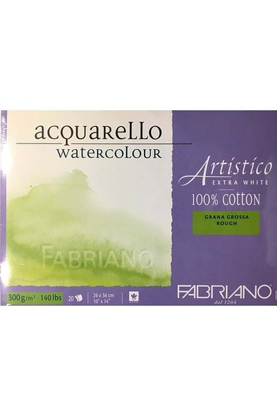 Fabriano Artistico Extra White Sulu Boya Bloğu Rough 300g 26x36cm 20 Σελίδες
