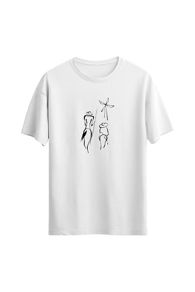 Açık Garaj Unisex Don Quixote Printed T-shirt - Regular Fit