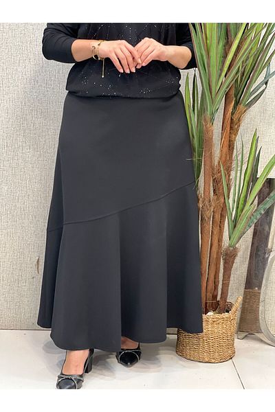Butik büyük beden Valon Lycra Skirt