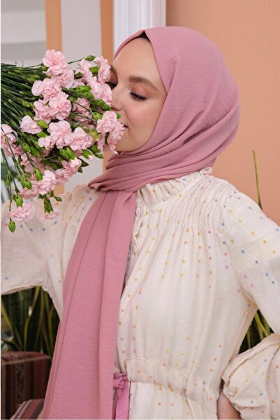 Mides scarf Hijab Cotton Crash Jazz Shawl Model-pink