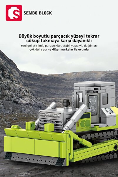 Sembo Block Zoomlion Mini Bulldozer - 280 Pieces Licensed Building Blocks Compatible with Lego ( 705102 )