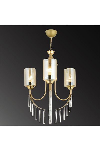 SONSUZ AYDINLATMA&AVİZE Antique Waterfall 3-Plus Pipe Glass Luxury Up-Facing Crystal Stone Chandelier