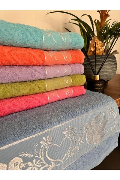 üntaş 6 Pieces 50x85 cm Jacquard Hand Towels