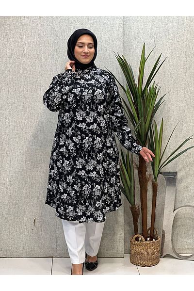 Butik büyük beden Viscose Oversize Tunic