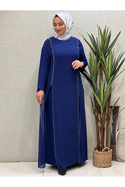 Butik büyük beden cu fantă Rochie de seara din sifon