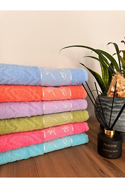 üntaş 6 Pieces 50x85 cm Jacquard Hand Towels