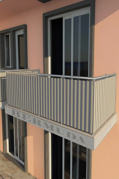 BERMUDA Balkon Demiri Perdesi Korkuluk Perdesi Her Ölçüde Boy X En Dikmeli Ba...