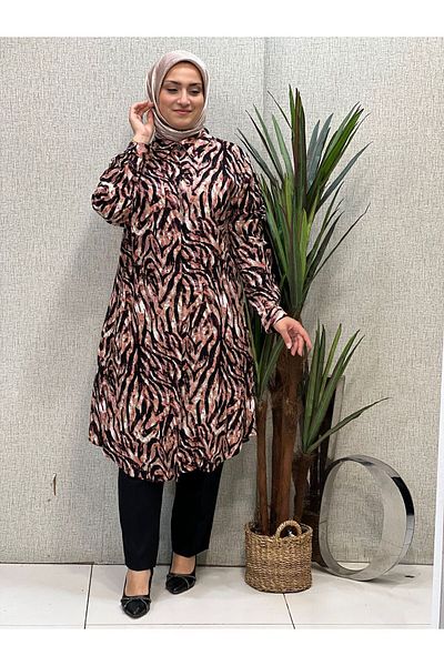 Butik büyük beden تونيك فيسكوز باتال