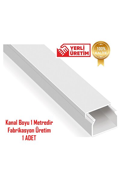 YTE Extra Kendinden Yapışkanlı Beyaz Kablo Kanalı 16x16 1 Metre 1 Adet Mutlusan