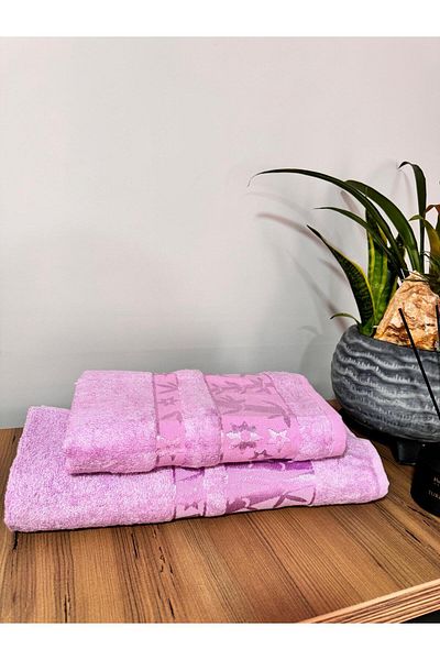 üntaş Σετ πετσετών μπάνιου και κεφαλιού 100% Bamboo 1 Piece - 90x150 και 50x90