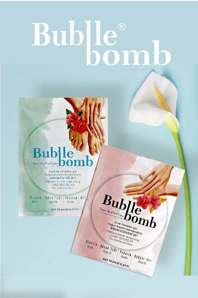 BUBBLEBOMB Keratin El Maskesi Seti Keratin Ayak Maskesi Seti