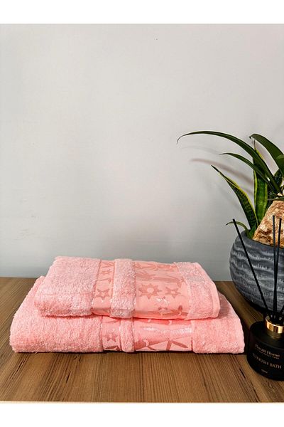 üntaş Σετ πετσετών μπάνιου και κεφαλιού 100% Bamboo 1 Piece - 90x150 και 50x90