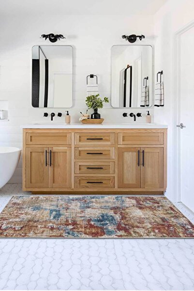 Decomia Home Dijital Kaymaz Yıkanabilir Salon Halısı Mutfak Halısı Koridor Halısı Balkon Halısı Yolluk