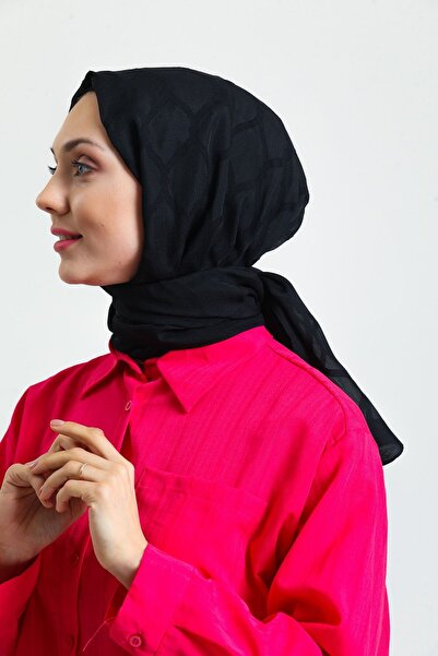 Sarar Özel Üretim %100 Pamuk Yakma Desenli Şal