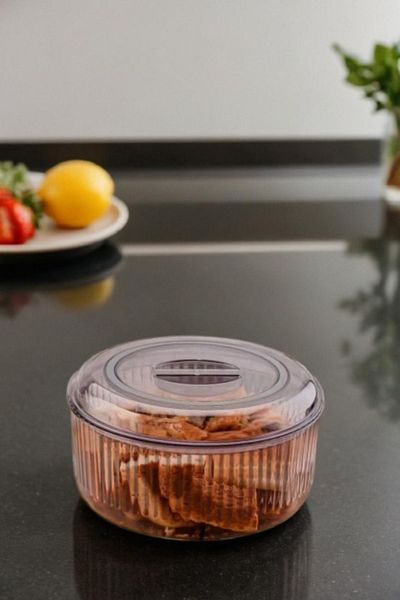 Espas Home 3 LT Capacity Crystal Storage Container with Lid