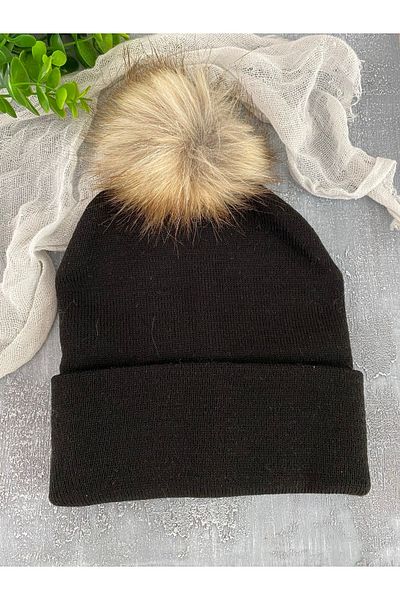 Selda Aksesuar Adult Knitwear Beret-black