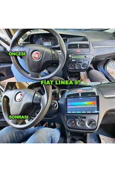 Genel Markalar Fiat Linea 9 inç 2006-2015 Uyumlu Android Multimedya Kamera