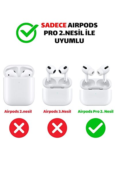 EWEC Pro 2.Nesil Uyumlu Sevimli Baykuş Tasarım Beyaz Daire Kopçalı Premium Kalın Şeffaf Kulaklık Kılıfı