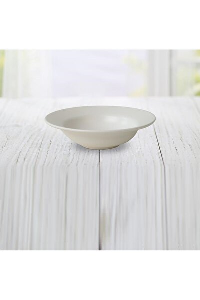 Keramika K2 Delta Pit Food-Pasta Plate 20 cm Matte White 6 Pieces