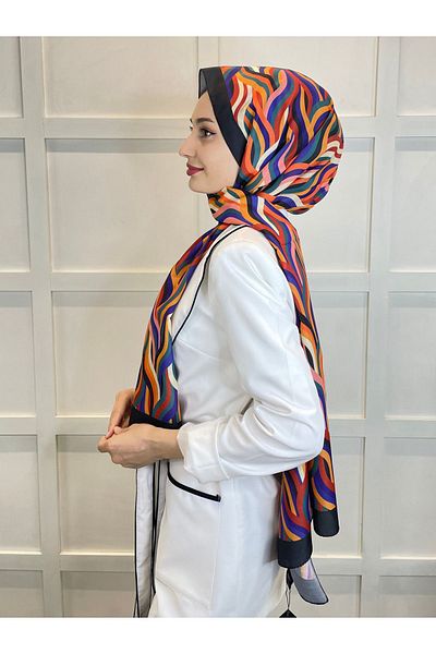 Emproyal Black Patterned Cotton Soft Shawl - 01099