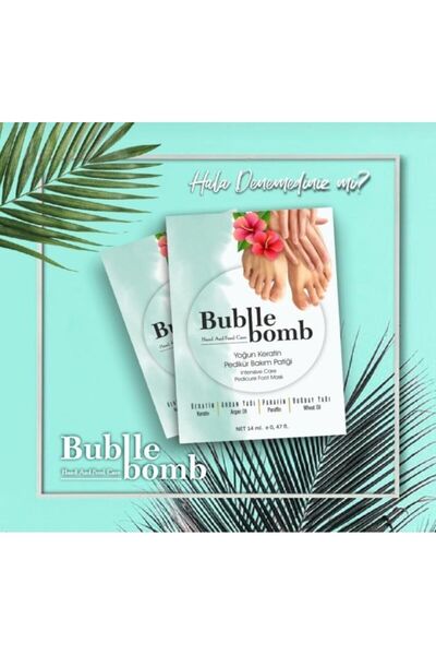 BUBBLEBOMB Tekli Keratin Ayak Bakım Maskesi (Yoğun Nemlendirici maske)
