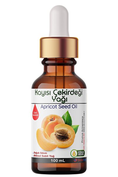 Dolar Kimya Kayısı Çekirdeği Yağı - 100 mL (Soğuk Sıkım Bitkisel Sabit Yağ,Bu...