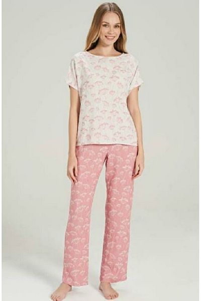 Feyza 5007 Model Short Sleeve Pajama Set