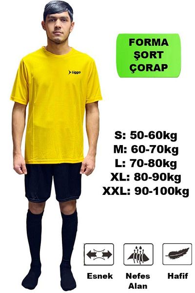 Liggo Astroturf Football Jersey Jersey Shorts Socks Set Training Jersey