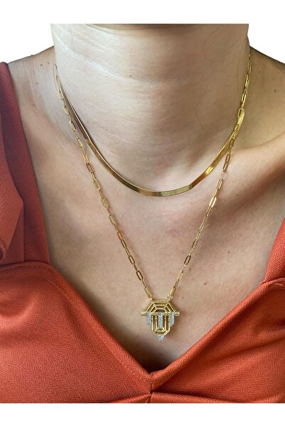 Çelik Serenay Gold Dorika 1 Adet Kolye