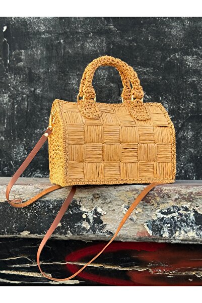 Beril Yamaç Design Studio Raffia Bag - Natural and Stylish Handmade, Make up ...