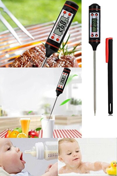 Kitchen Beauty Dijital Gıda Termometersi Sıvı Gıda,et,su,süt Yiyecek Sıcaklık Ölçer Mutfak Için Gıda Termometresi