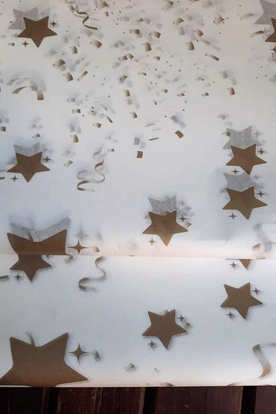 Emtory Home Star Plush Paper - Gift Pack - Dark Gold 10 Pieces - 50x70