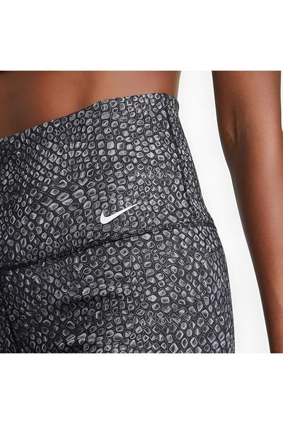Nike W Nk One Hr 7In AOP Women's Shorts, Black/White, DX0160-010, S