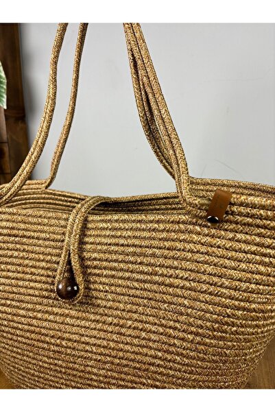 MaVaux Φυσική τσάντα από ψάθινη γιούτα με χάντρες Havana - Προσθέστε στο στυλ και τον κόσμο σας!