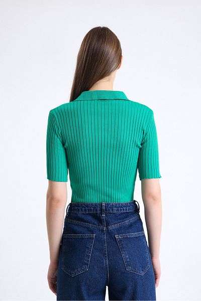 Jose Clothing Bluză de damă cu gât polo - cu mânecă scurtă