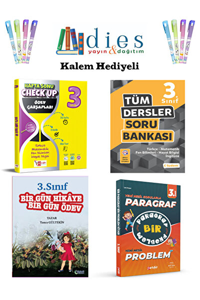 Artı Eğitim Yayınları 3. Sınıf Hafta Sonu Ödev + Tdm. Tüm Dersler + Bir Gün H...