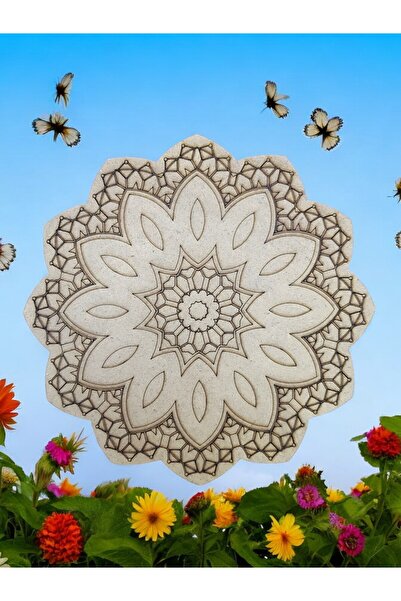 sharp&art 12 Farklı Model 20 Cm Ahşap Mandala,okul Aktivite,sanatsal Eğitim H...