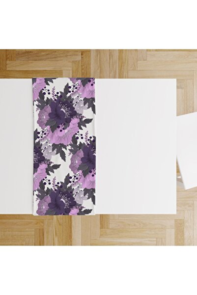 Şah Dekor Față de masă Runner cu tematică naturală, imprimată digital, în cul...