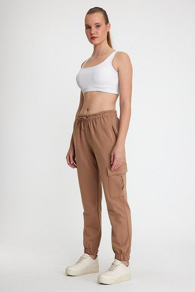 ESPİNA Γυναικεία φούτερ Cargo Pocket Cotton2 Thread