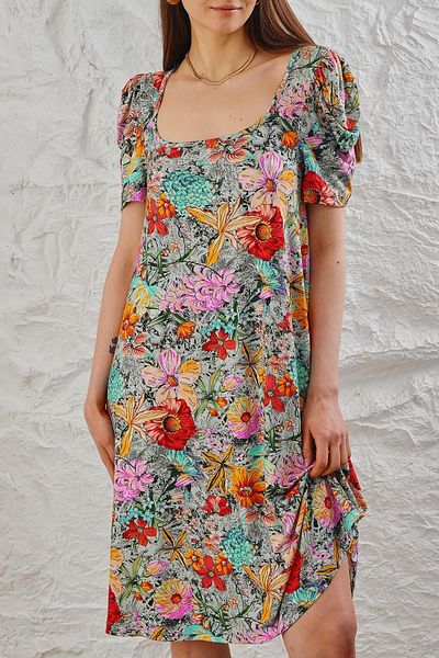 ESPİNA Women's Metering Printed Dress