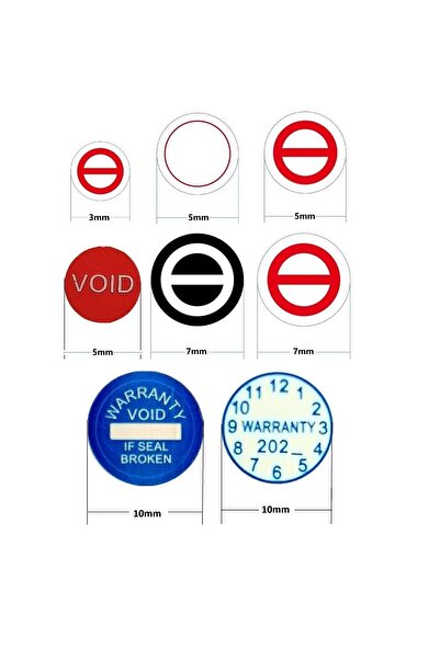 YATE10 مجموعة 800 قطعة من المسمار 3-10 مم، التاريخ، مجموعة ملصقات الضمان