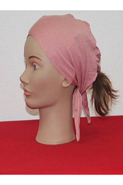 BEYAZ DÜŞ اللون الوردي الحجاب بونيه