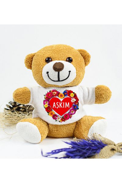 Princess Bear 25 cm Plush Bear - "My Love" T-Shirt