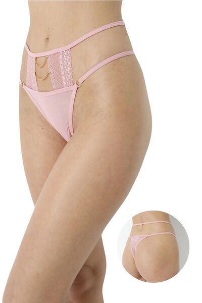 DONEX Kadın Dantelli Tanga Paketi 10'lu Paket