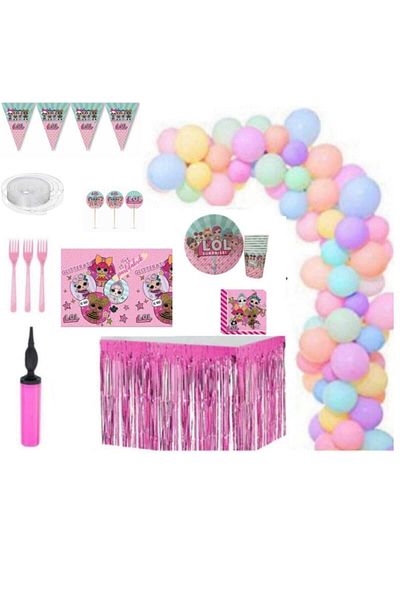 mercantoptan 16 Person Lol Birthday Party Set