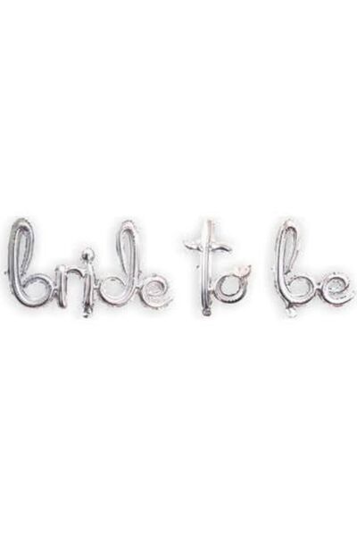 CAVAŞ sun hat Bride To Be Folyo Balon Set Rose Gümüş