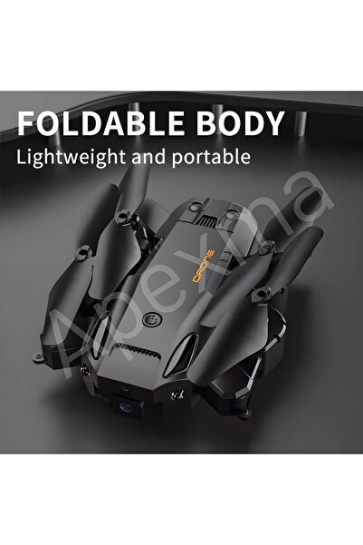 Apexma 2.4GHz Uzaktan Kumandalı HD Kameralı 4 Pervaneli El Sensörlü Çantalı Katlanabilir Drone